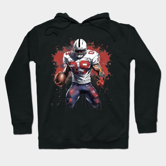 American Football Offensive Guard Hoodie by animegirlnft